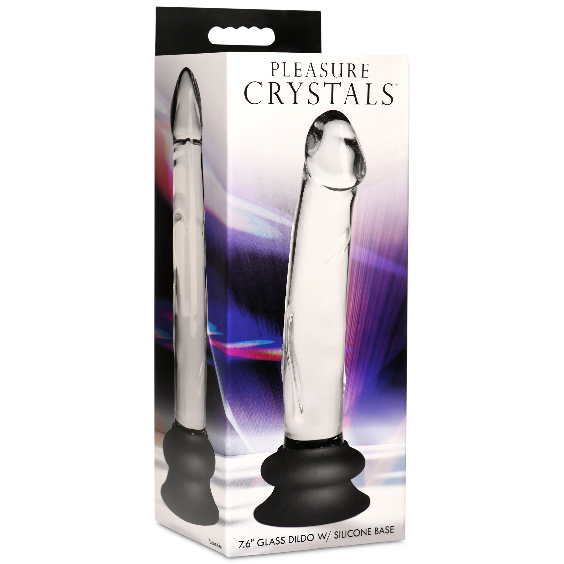 Glass Dildo With Silicone Base - Inch