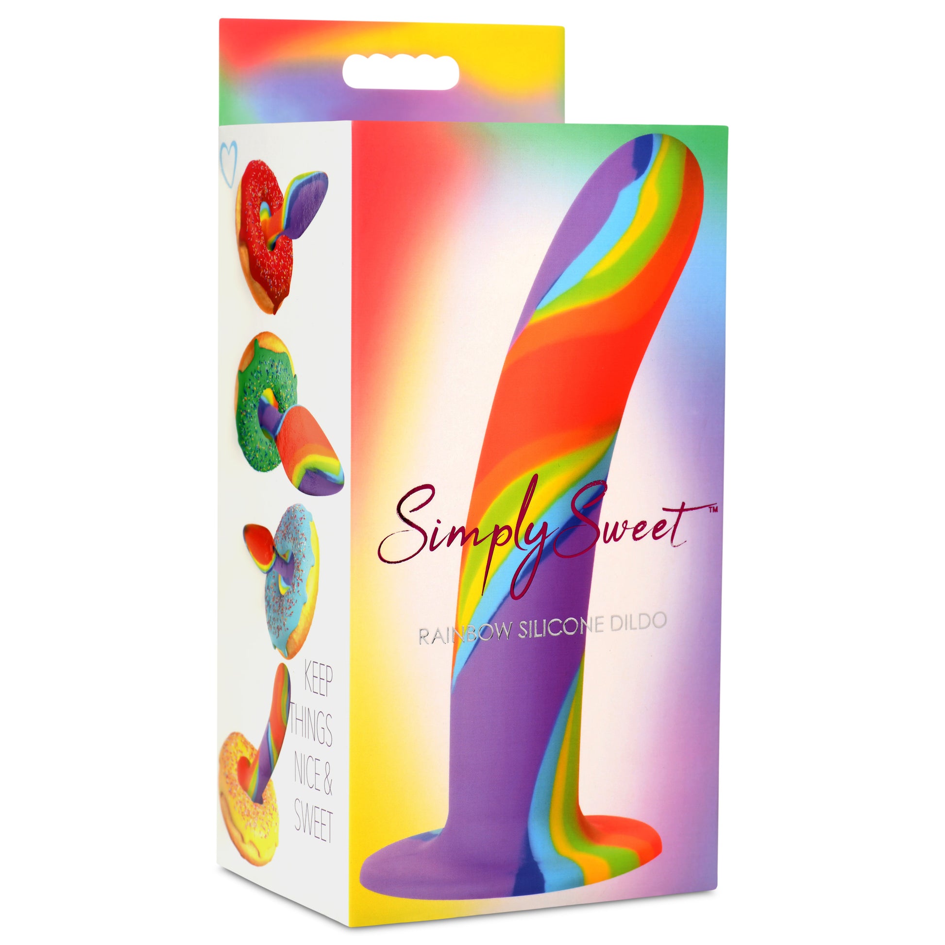 Rainbow Silicone Dildo MS - My Secret Sex Toy Delivery Rainbow Silicone Dildo MS - My Secret Sex Toy Delivery