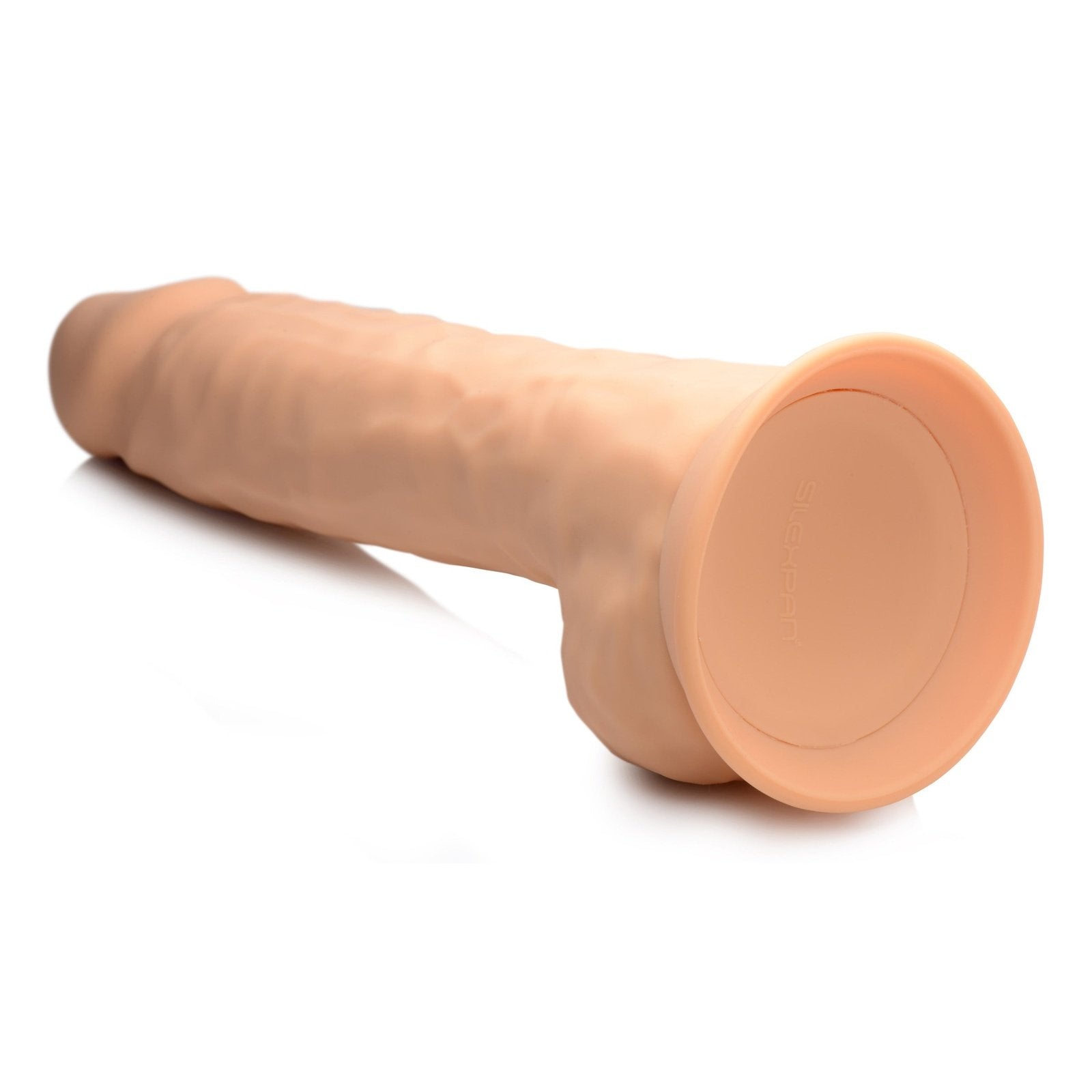 Silexpan Medium Hypoallergenic Silicone Dildo With Balls - 10 Inch