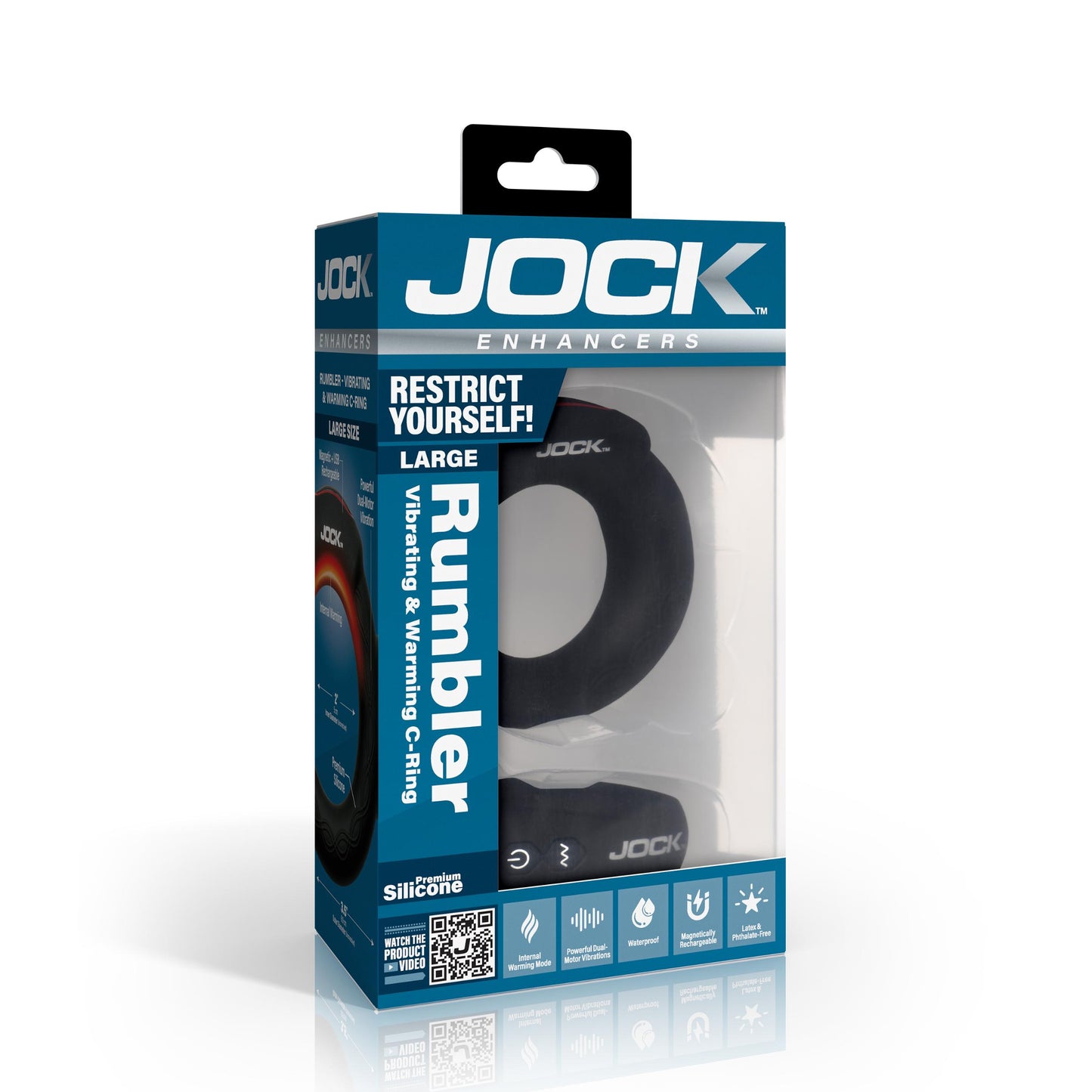 Rumbler Vibrating & Warming C-ring - 2"
