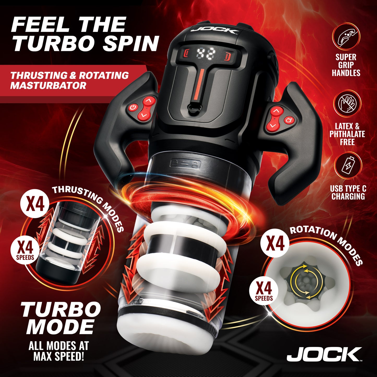 Turbo Spin Thrusting & Rotating Masturbator