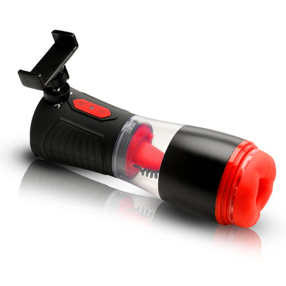 Blow Job Sucking, Licking, And Vibrating Masturbator