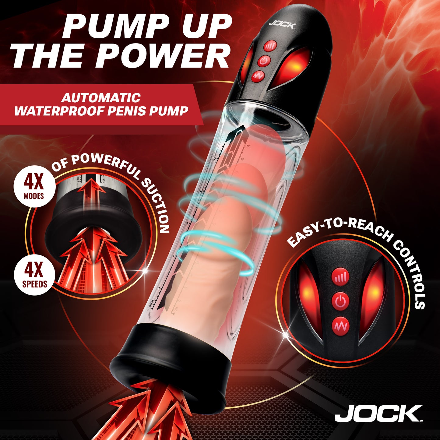 Power Up Automatic Waterproof Penis Pump