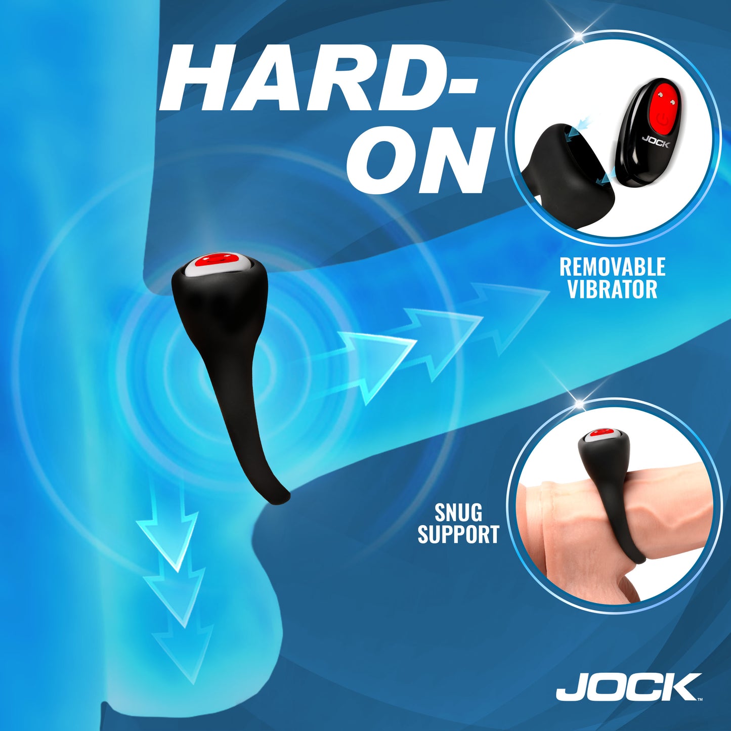 Hard-on Vibrating Silicone C-ring