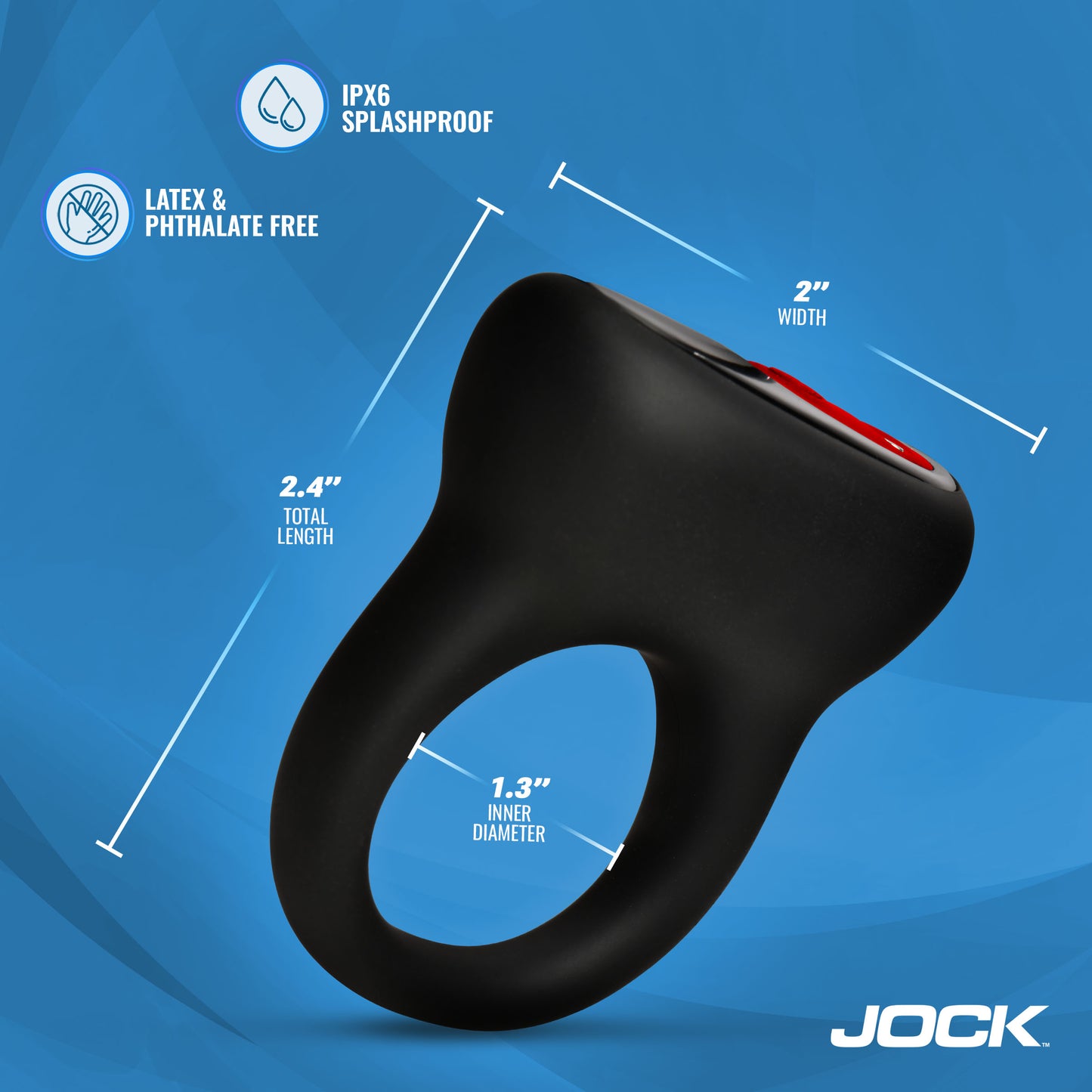 Hard-on Vibrating Silicone C-ring
