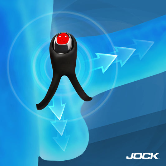 Hard-on Vibrating Silicone Double C-ring