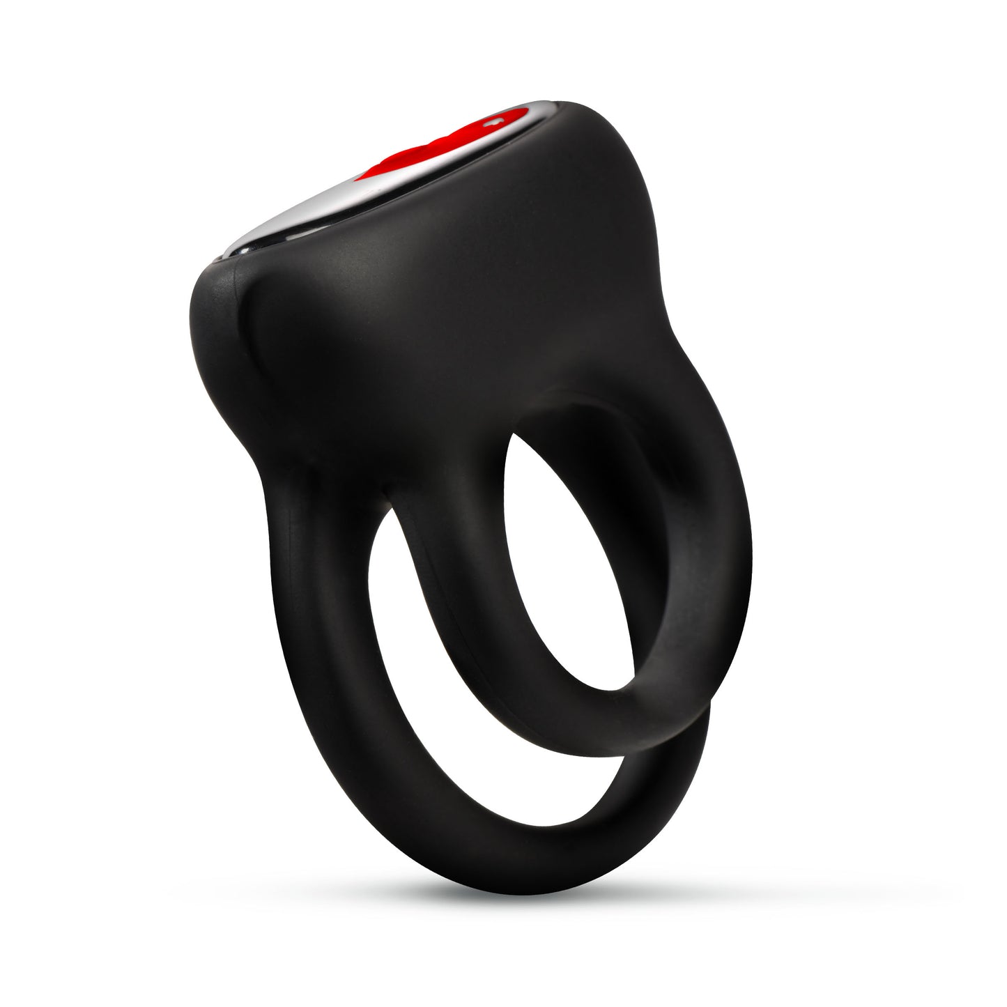 Hard-on Vibrating Silicone Double C-ring