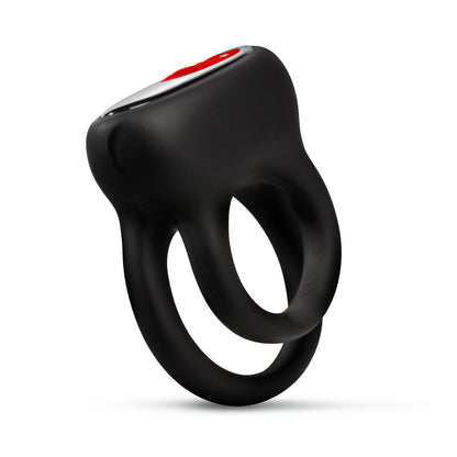 Hard-on Vibrating Silicone Double C-ring