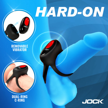 Hard-on Vibrating Silicone Double C-ring
