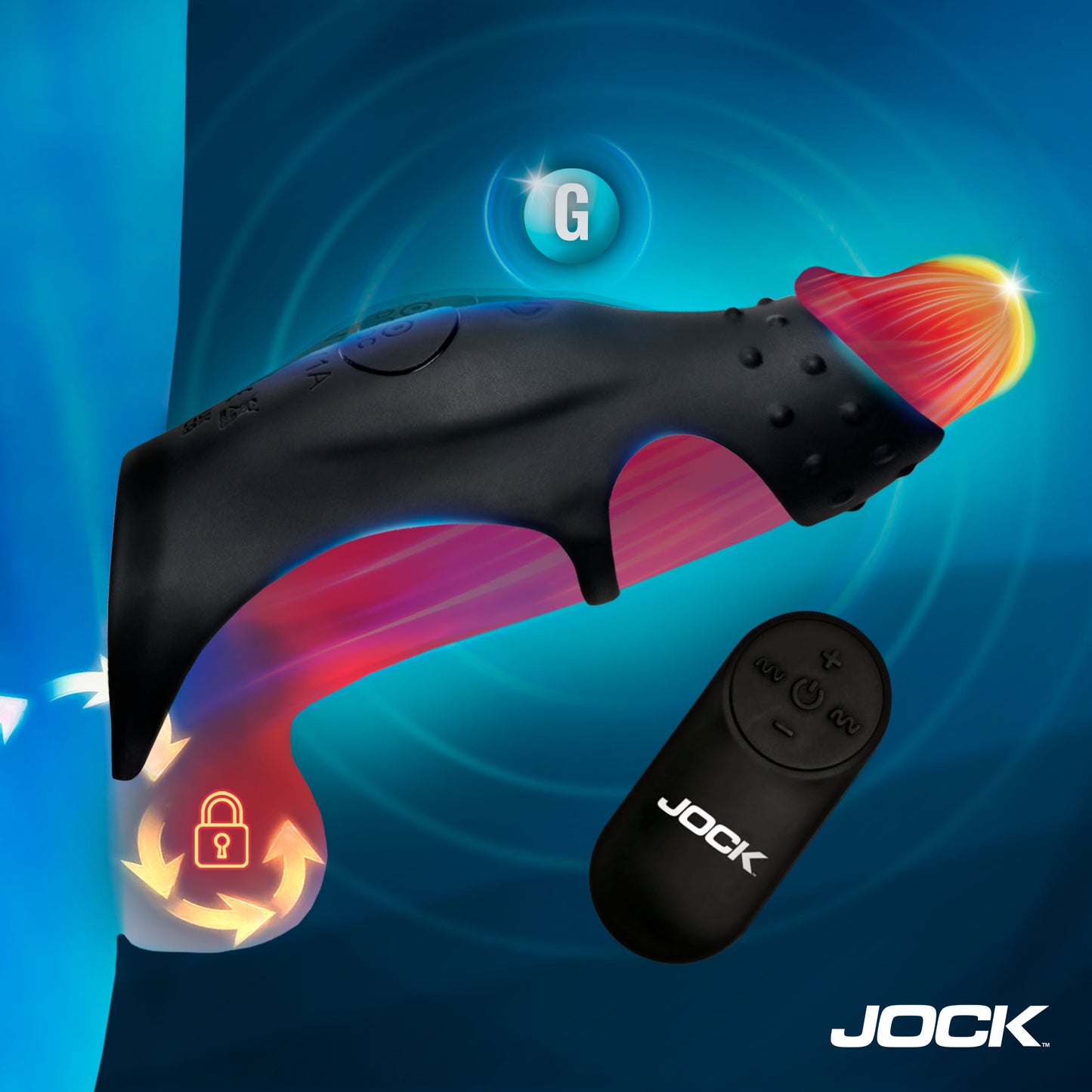 Rush Vibrating Penis Sleeve C-ring W/ Remote
