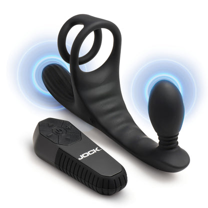 Triple Rush Vibrating C-ring & Anal Plug W/ Remote