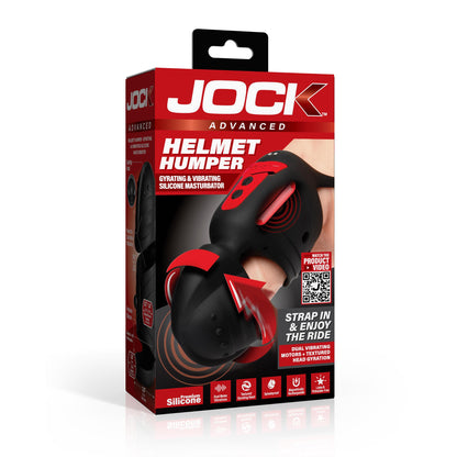 Helmet Humper Gyrating & Vibrating Silicone Masturbator