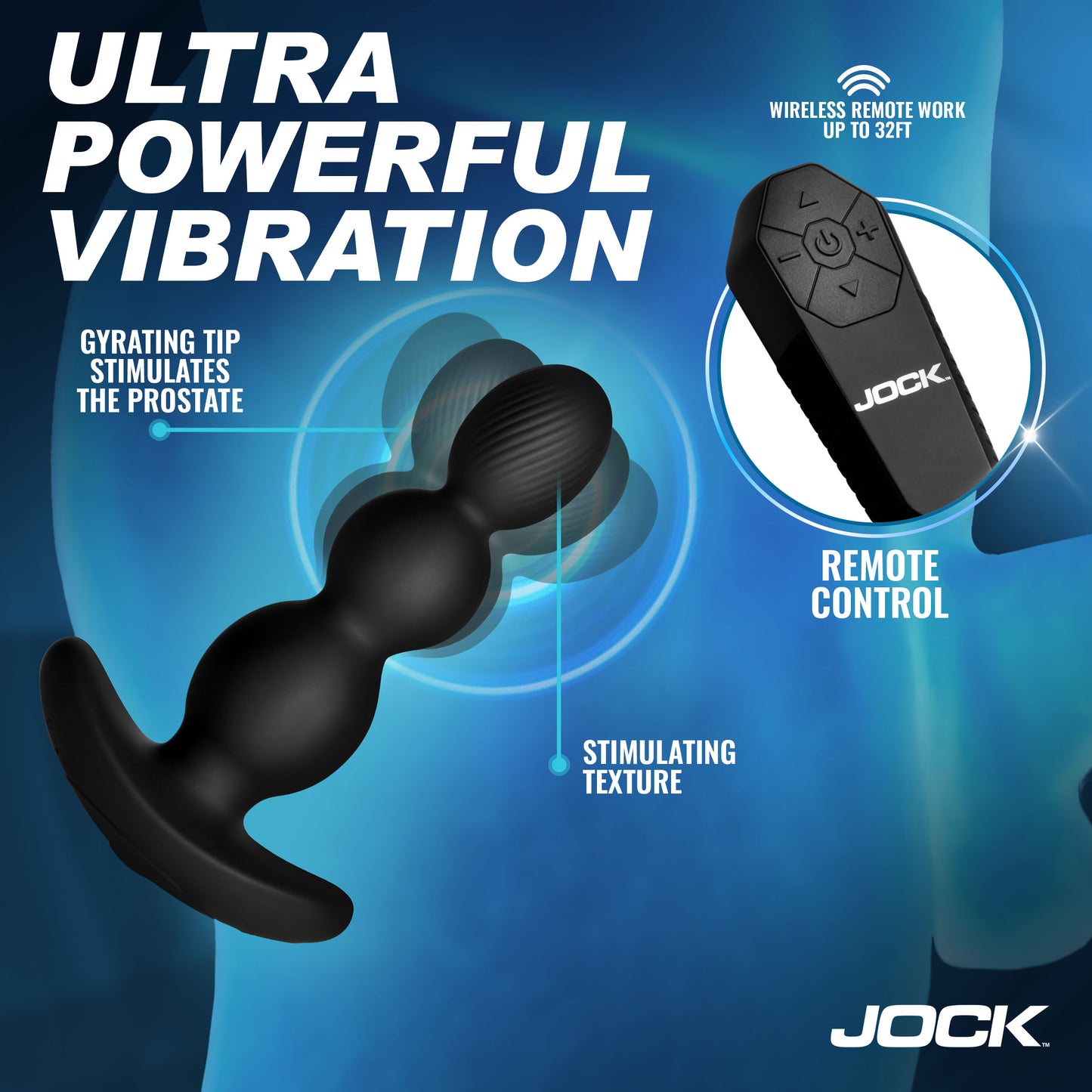 Gyro-x Gyrating & Vibrating Silicone Butt Plug