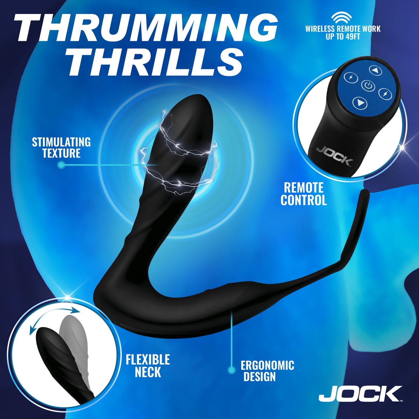 Shockwave E-stim Anal Plug W/ C-ring