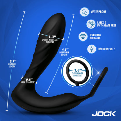 Shockwave E-stim Anal Plug W/ C-ring