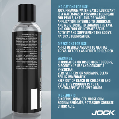 Jock Premium Water Based Lubricant 8oz