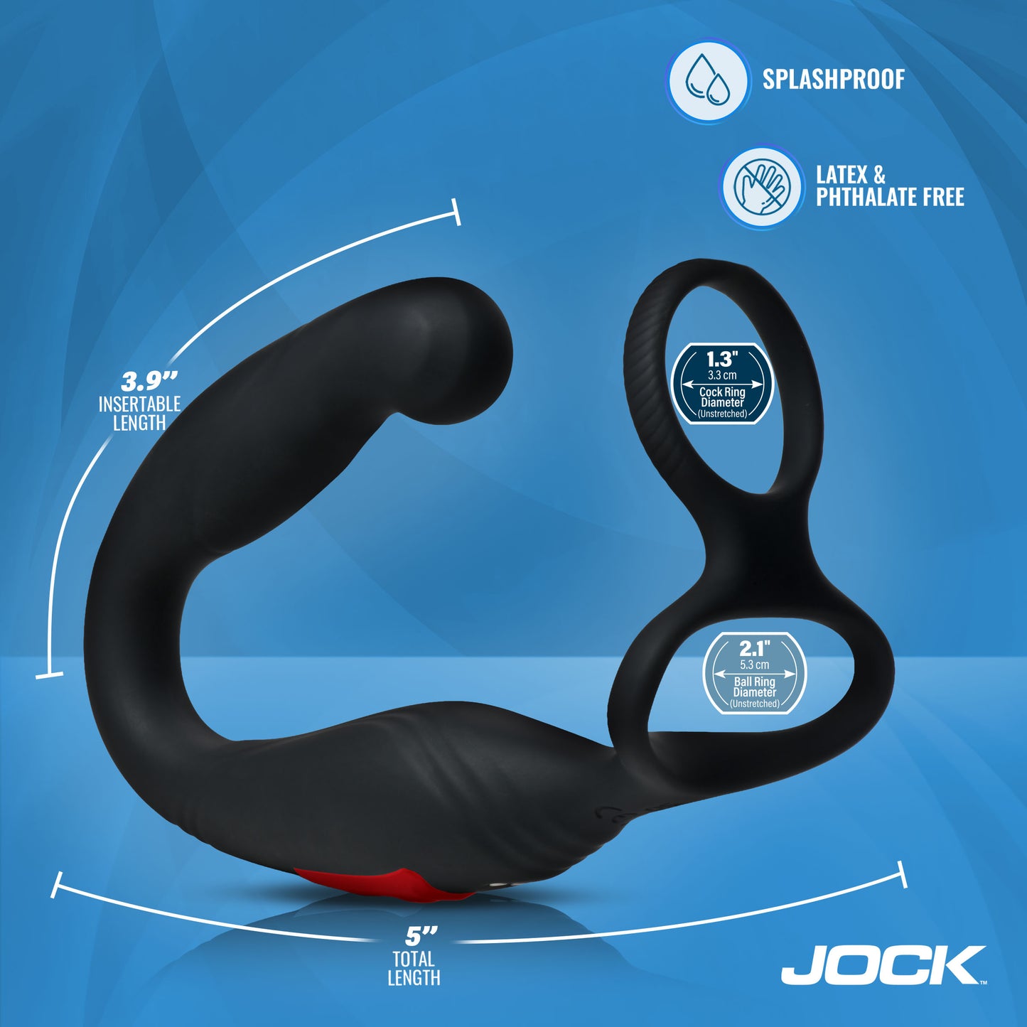 Axis Gyrating Prostate Vibrator With C-ring