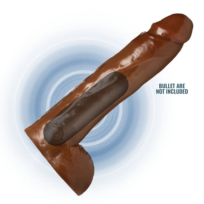 Jock 10" Dildo With Balls Chocolate