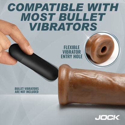 8" Dildo No Balls Chocolate