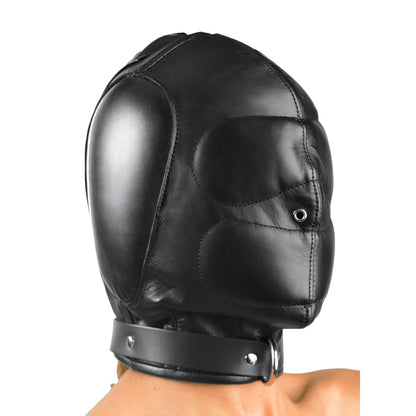 Padded Leather Hood