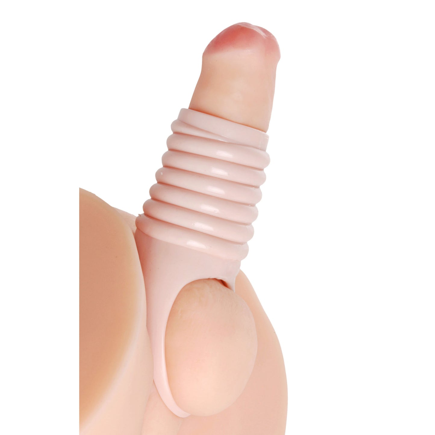 Really Ample Ribbed Penis Enhancer Sheath