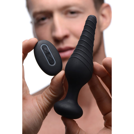 Silicone Vibrating Anal Plug With Remote Control