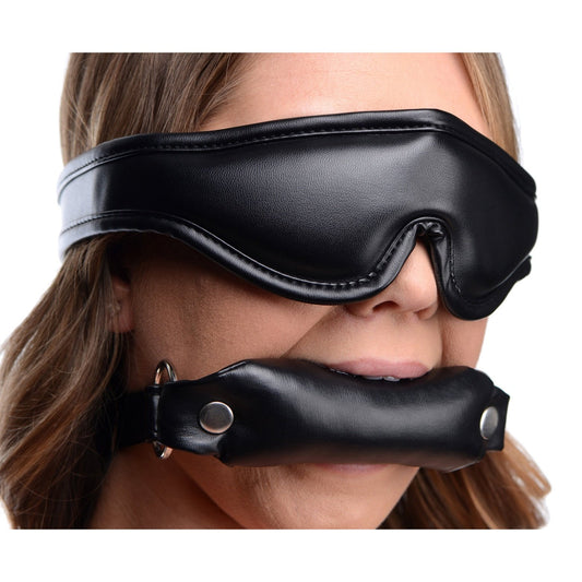 Padded Blindfold And Gag Set