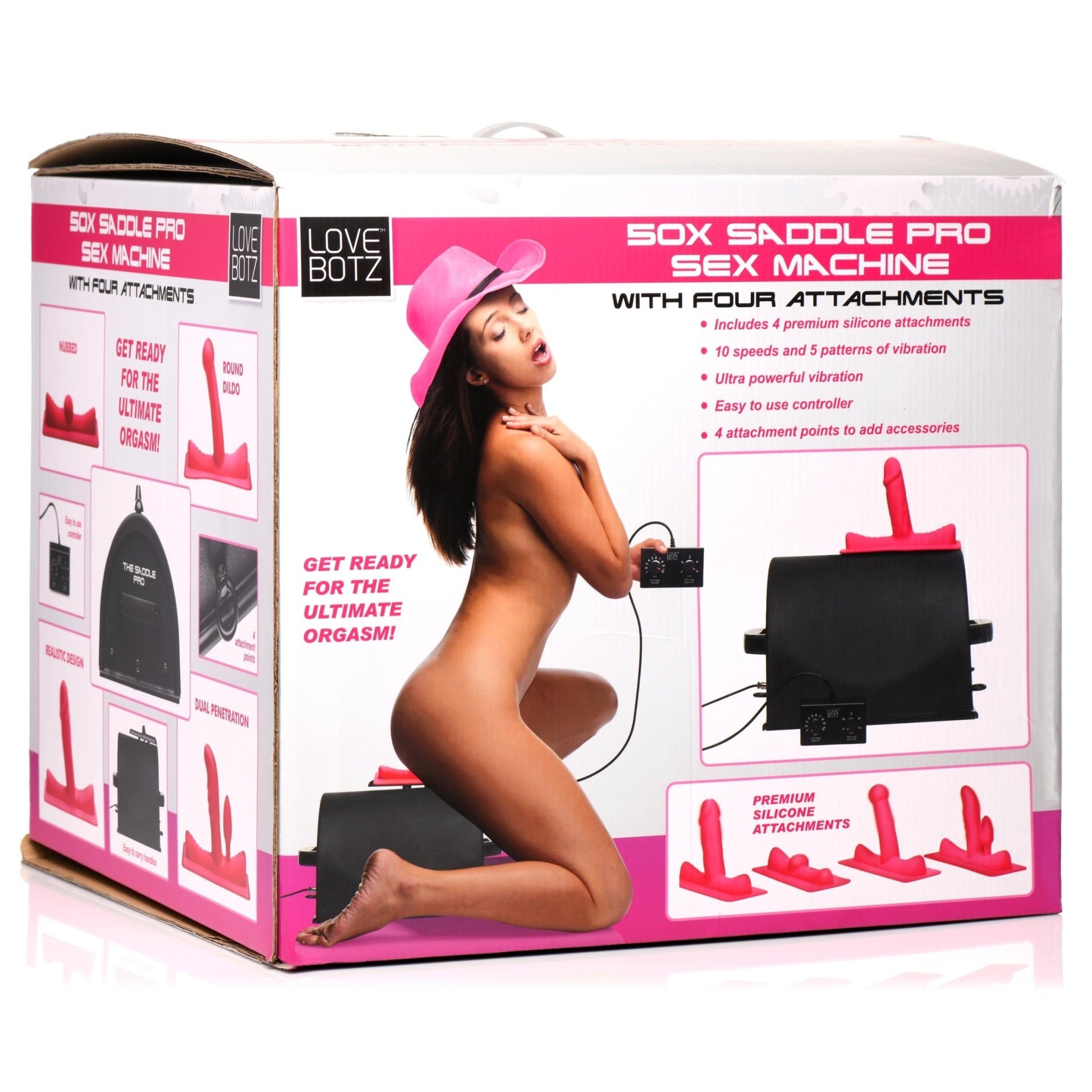50x Saddle Pro Sex Machine With 4 Attachments MS - My Secret Sex Toy Delivery 50x Saddle Pro Sex Machine With 4 Attachments MS - My Secret Sex Toy Delivery