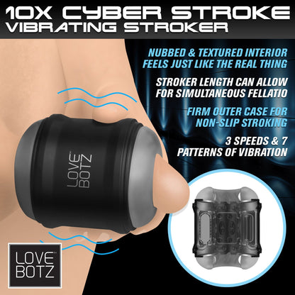 10x Cyber Stroke Vibrating Masturbator