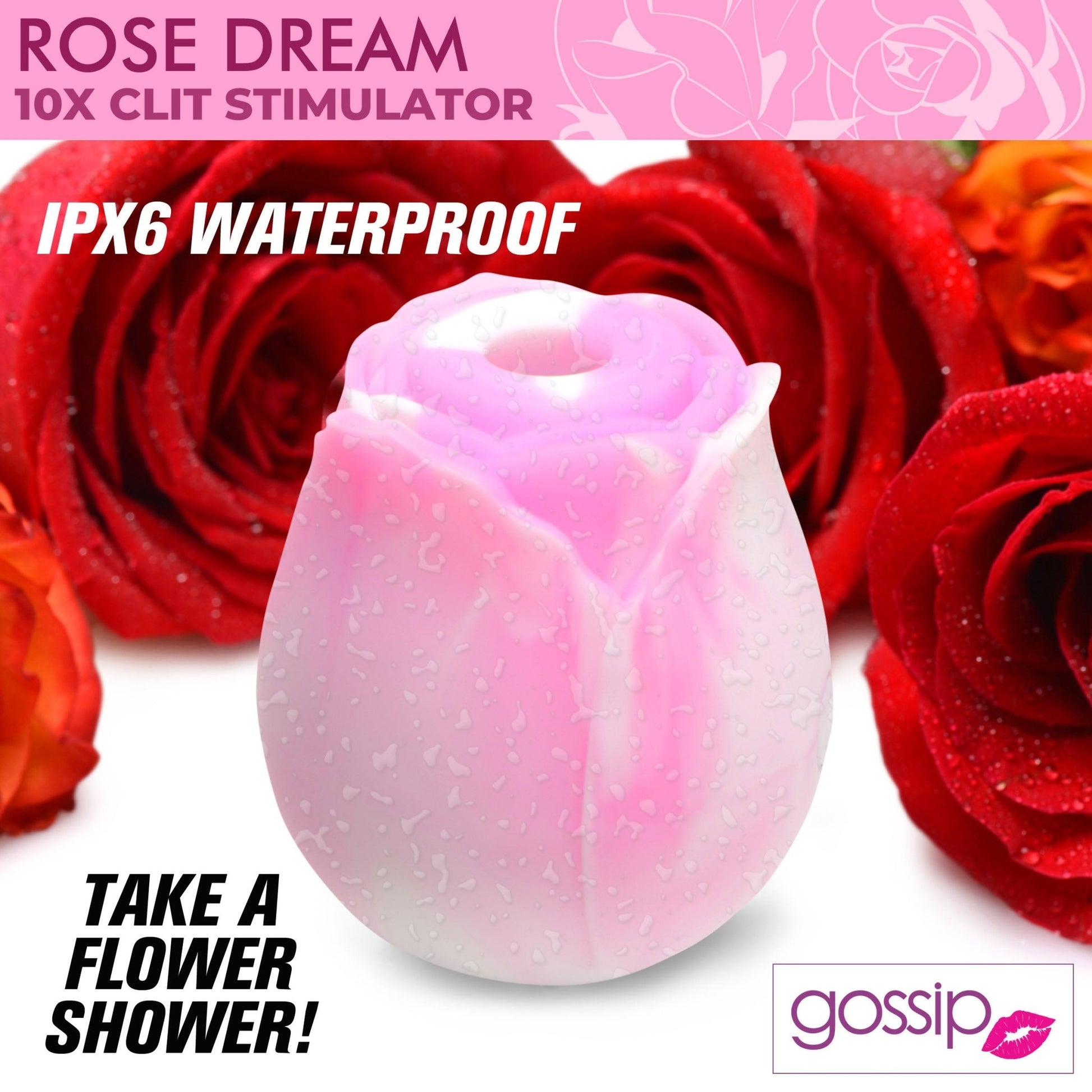 10x Rose Dream Silicone Clitoral Stimulator MS - My Secret Sex Toy Delivery 10x Rose Dream Silicone Clitoral Stimulator MS - My Secret Sex Toy Delivery