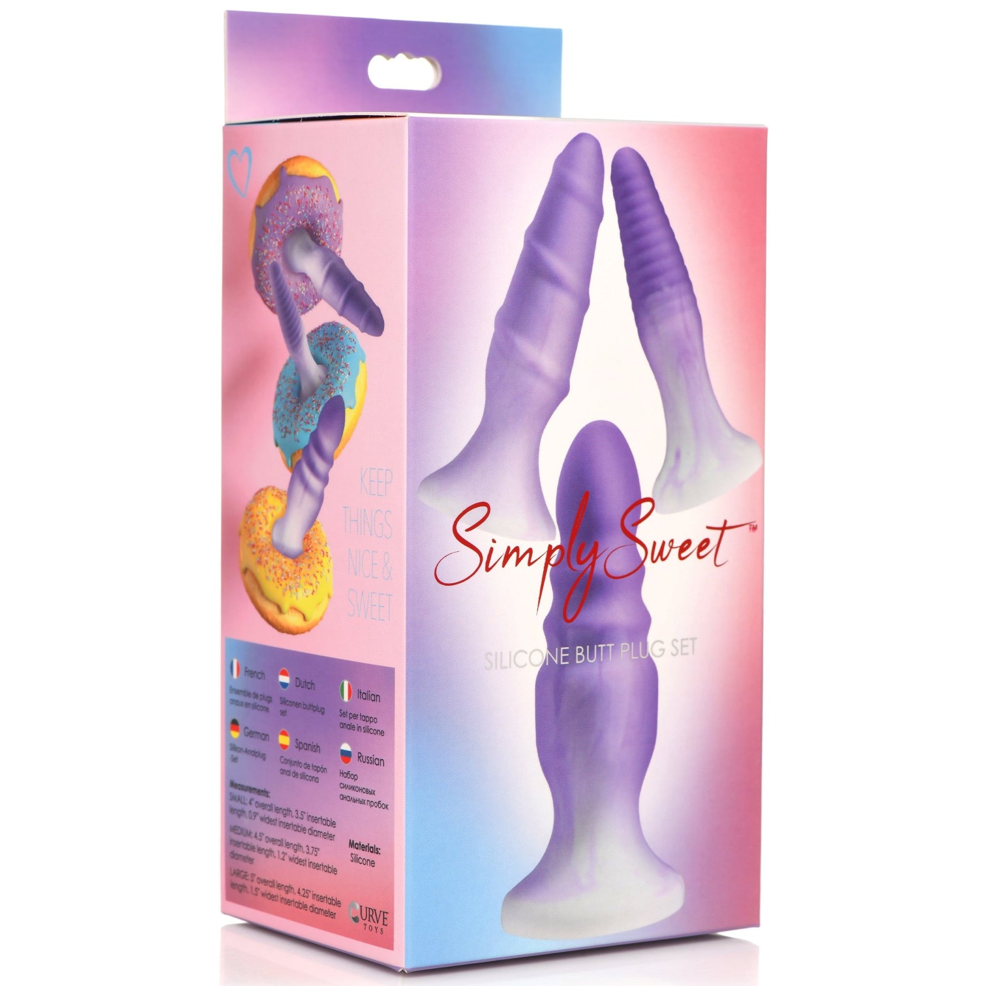 3 Piece Silicone Butt Plug Set - Purple MS - My Secret Sex Toy Delivery 3 Piece Silicone Butt Plug Set - Purple MS - My Secret Sex Toy Delivery